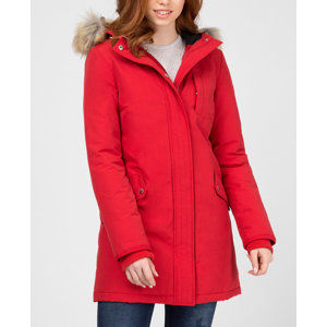 Tommy Hilfiger dámská zimní červená péřová bunda - S (602)